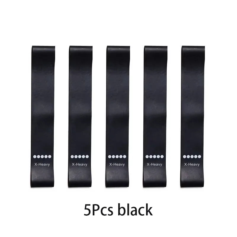 Set of 5 resistance bands for home or gym workouts