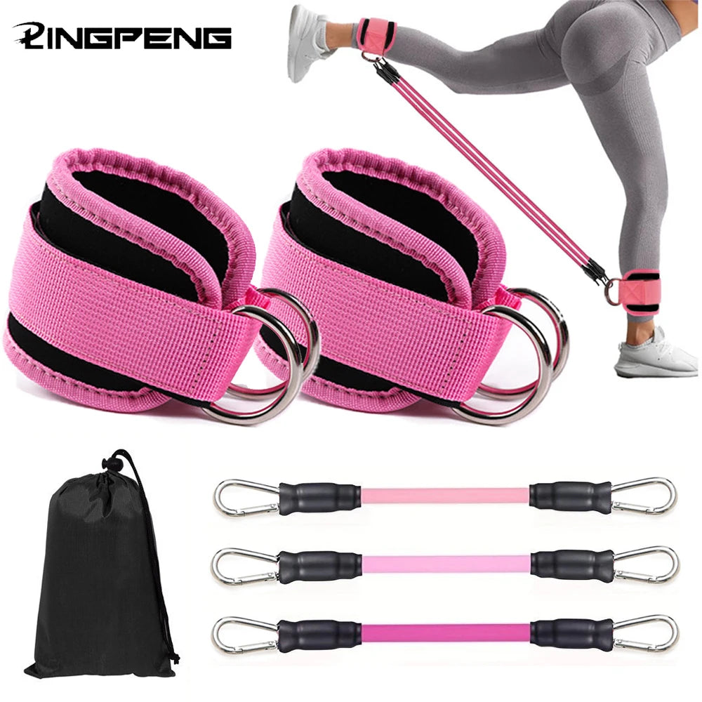 Ankle Straps for Resistance Bands — Fitness Set for Gym, Yoga & Home Workouts | Men & Women
