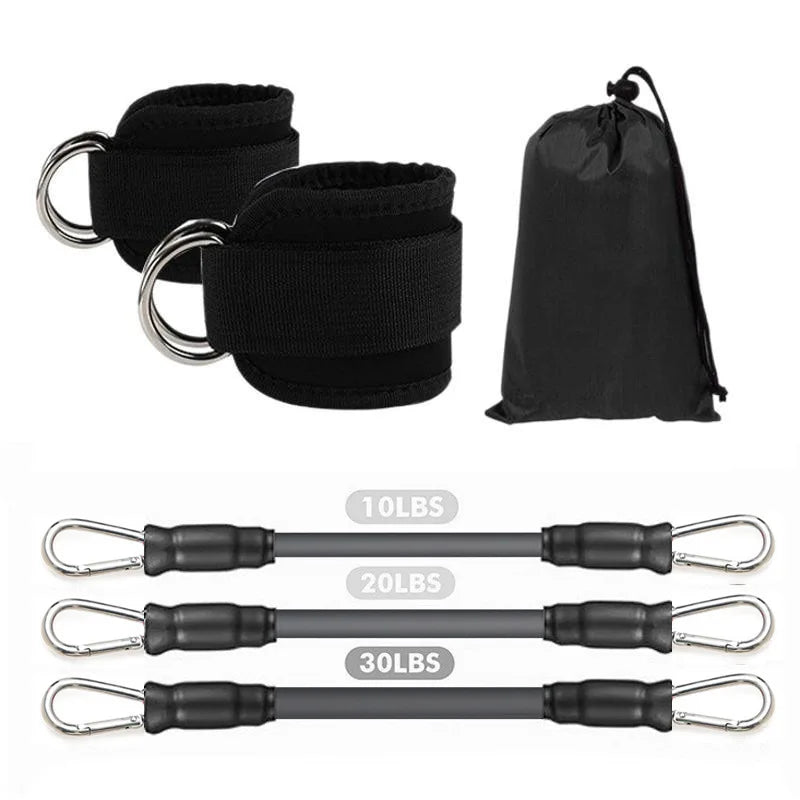Ankle Straps for Resistance Bands — Fitness Set for Gym, Yoga & Home Workouts | Men & Women