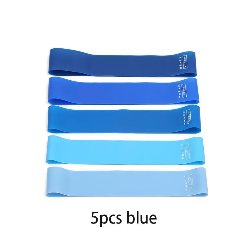 Set of 5 resistance bands for home or gym workouts