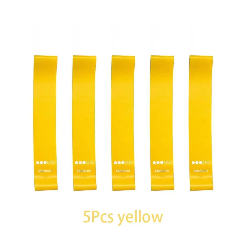 Set of 5 resistance bands for home or gym workouts