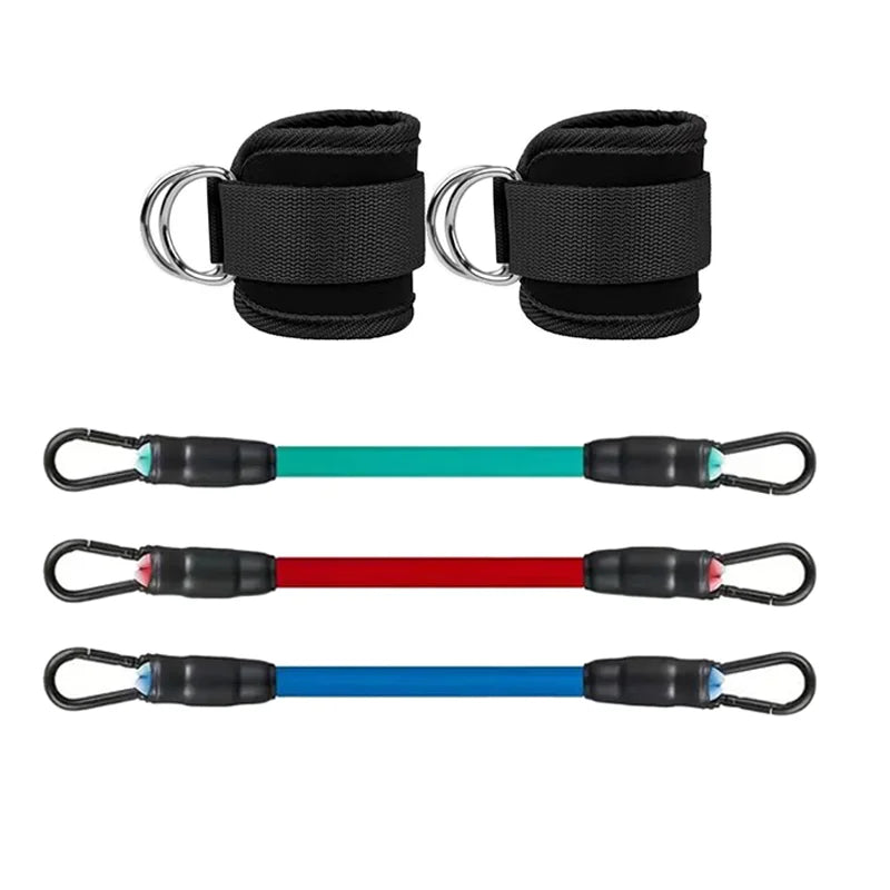 Ankle Straps for Resistance Bands — Fitness Set for Gym, Yoga & Home Workouts | Men & Women