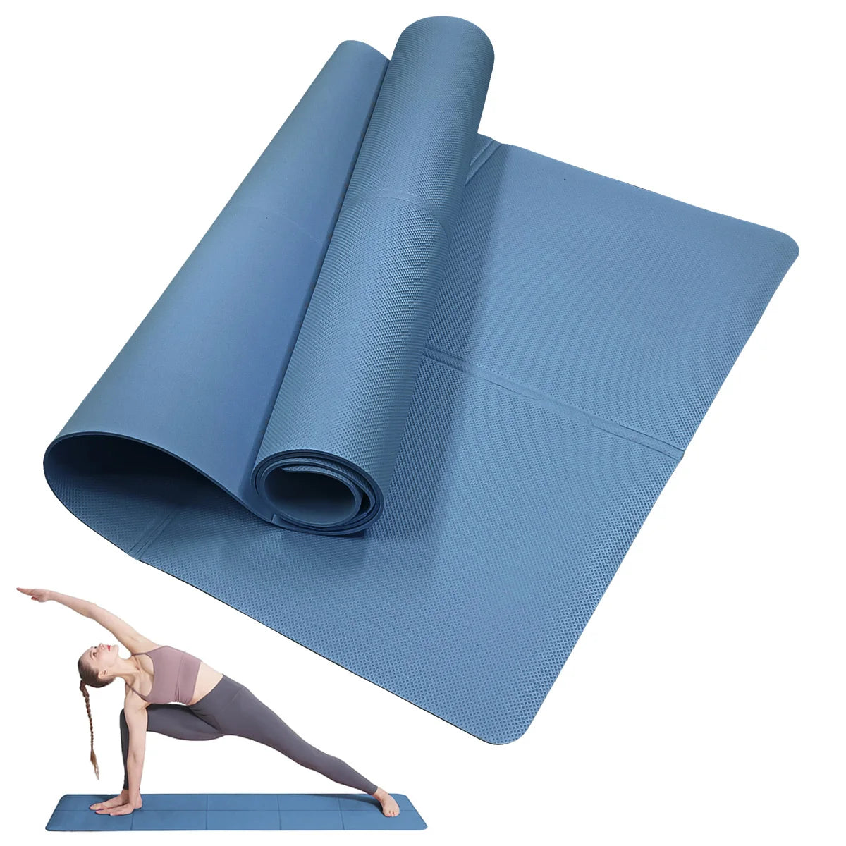 Non-Slip Yoga Mat 4mm — Lightweight & Durable Exercise Mat for Yoga, Pilates & Gymnastics | Home & Gym