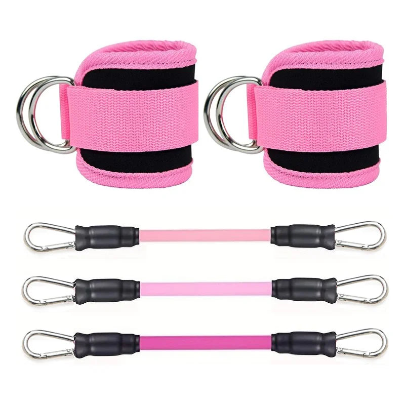 Ankle Straps for Resistance Bands — Fitness Set for Gym, Yoga & Home Workouts | Men & Women